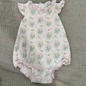 Precious baby girl floral onesie Proper Peony size 3m
